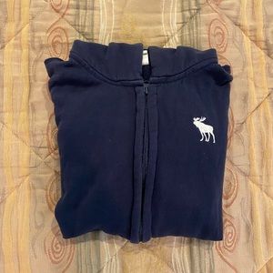 Abercrombie Navy Zip-up Sweater Boys XL